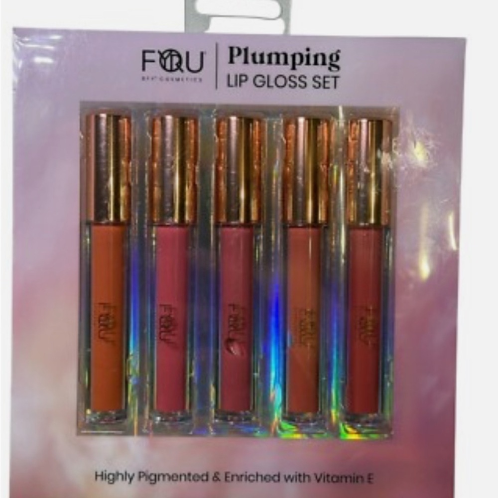 FOU Beauty For You 5Pc Set Highly Pigmented Plumping Lip Gloss (059)